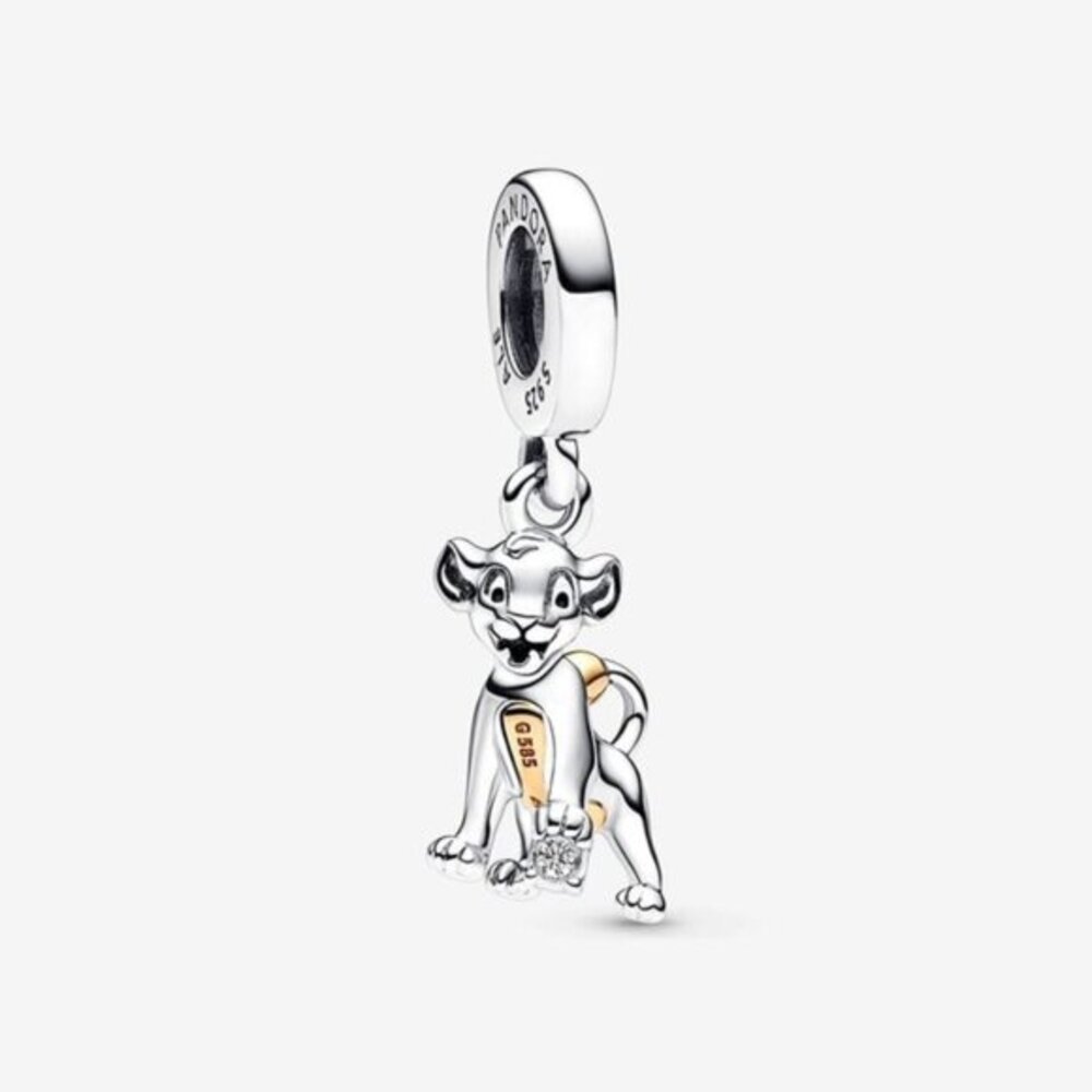 Authentic Pandora Disney 100th Anniversary Simba Lab-Grown Diamond Dangle Charm